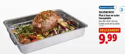 Lidl SILVERCREST Plat à four en acier inoxydable offre