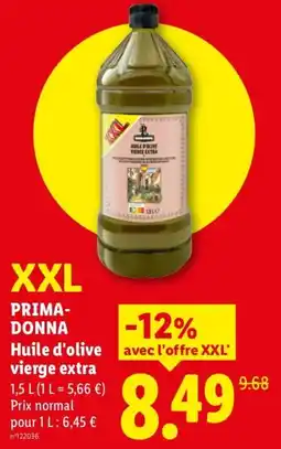 Lidl PRIMA-DONNA Huile d'olive vierge extra offre