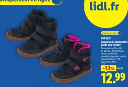 Lidl LUPILU Chaussures montantes pieds nus enfant offre
