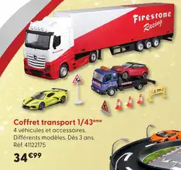 La Grande Récré Firestone coffret transport 1/43ème offre
