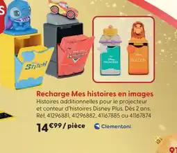 La Grande Récré Clementoni recharge mes histoires en images offre