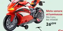 La Grande Récré Moto sonore et lumineuse offre