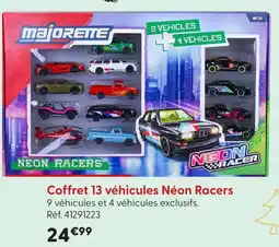 La Grande Récré Majorette coffret 13 véhicules néon racers offre