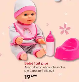 La Grande Récré Cerise & capucine bébé fait pipi offre