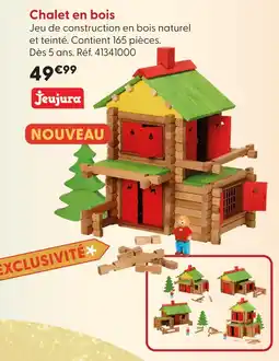 La Grande Récré Jeujura chalet en bois offre