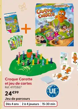 La Grande Récré Croque carotte et jeu de cartes offre