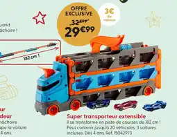 La Grande Récré Hot wheels super transporteur extensible offre