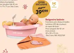 La Grande Récré Baby nurse baignoire balnéo offre
