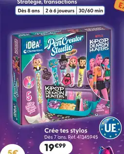 La Grande Récré Clementoni crée tes stylos offre