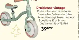 La Grande Récré Draisienne vintage offre