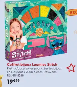 La Grande Récré Disney coffret bijoux loomies stitch offre