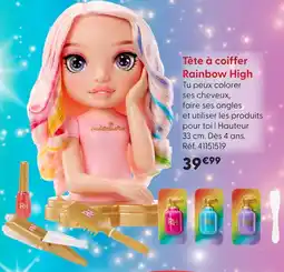 La Grande Récré Rainbow high tête à coiffer offre