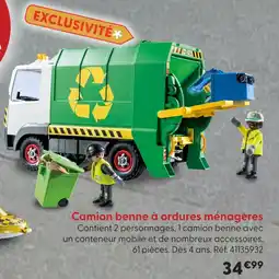 La Grande Récré Camion benne à ordures ménagères offre