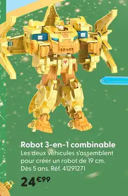 La Grande Récré Robot 3-en-1 combinable offre