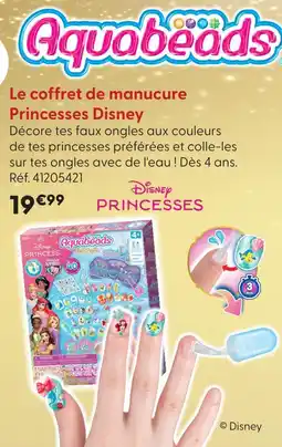 La Grande Récré Aquabeads le coffret de manucure princesses disney offre