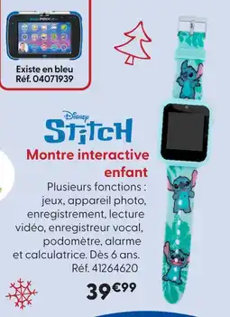 La Grande Récré Stitch montre interactive enfant offre