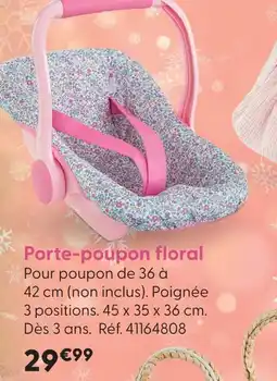 La Grande Récré Corolle porte-poupon floral offre