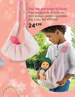La Grande Récré Sac de portage tulipes offre