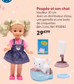 La Grande Récré Poupée et son chat offre