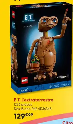 La Grande Récré Lego e.t. l'extraterrestre offre
