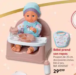 La Grande Récré Bébé prend son repas offre