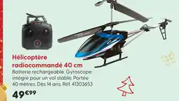 La Grande Récré Turbo challenge hélicoptère radiocommandé 40 cm offre