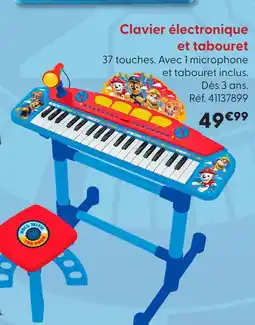 La Grande Récré Clavier électronique et tabouret offre