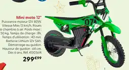 La Grande Récré Mini moto 12 offre