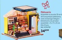 La Grande Récré Puzzle 3d en bois boutique pâtisserie offre