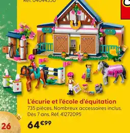 La Grande Récré Lego l'écurie et l'école d'équitation offre
