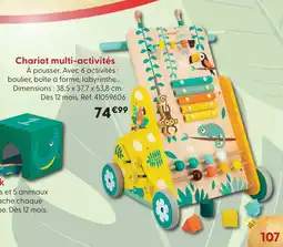 La Grande Récré Janod chariot multi-activités offre