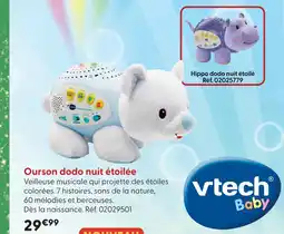 La Grande Récré Vtech baby ourson dodo nuit étoilée offre