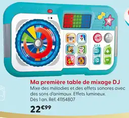 La Grande Récré Ma première table de mixage dj offre