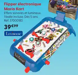 La Grande Récré Lexibook flipper électronique mario kart offre