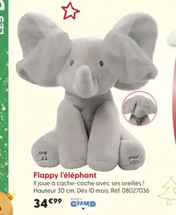 La Grande Récré Baby gund flappy l'éléphant offre
