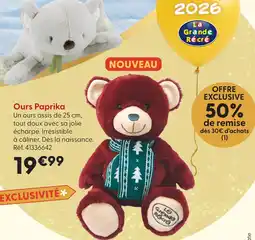 La Grande Récré Ours paprika offre