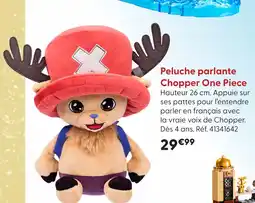 La Grande Récré One pièce peluche parlante chopper offre