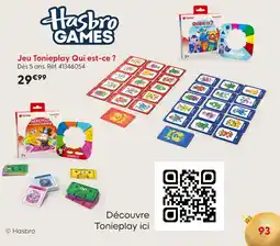 La Grande Récré Hasbro games jeu tonieplay qui est-ce ? offre