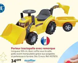 La Grande Récré Ecoiffier porteur tractopelle avec remorque offre