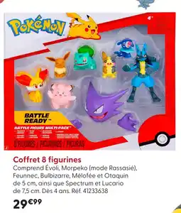 La Grande Récré Pokémon coffret 8 figurines évoli offre