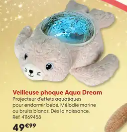 La Grande Récré Veilleuse phoque aqua dream offre