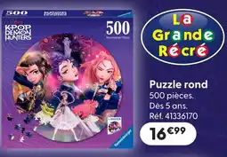 La Grande Récré Ravensburger puzzle rond offre