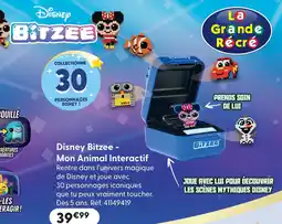 La Grande Récré Disney bitzee - mon animal interactif offre