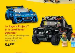 La Grande Récré Lego jaguar project 7 et le land rover defender offre