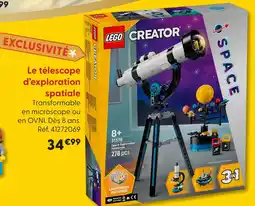 La Grande Récré Lego le télescope d’exploration spatiale offre
