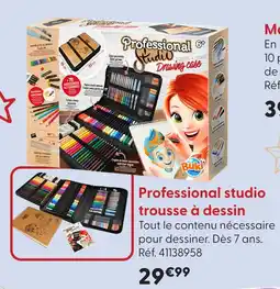La Grande Récré Buki professional studio trousse à dessin offre