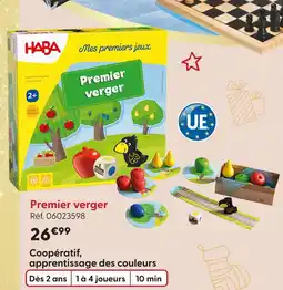 La Grande Récré Haba premier verger offre