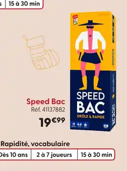 La Grande Récré Speed bac offre