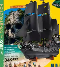 La Grande Récré Le bateau pirate du capitaine jack sparrow offre