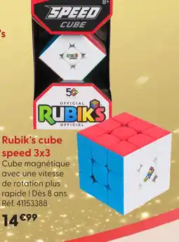 La Grande Récré Rubik's cube speed 3x3 offre